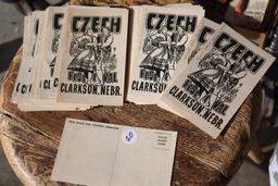 Antique Czech Festival Postcards