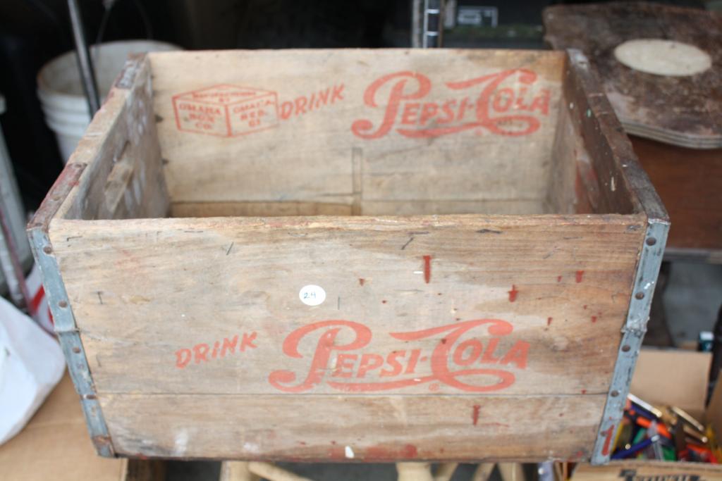 Antique Wood Pepsi Cola Box