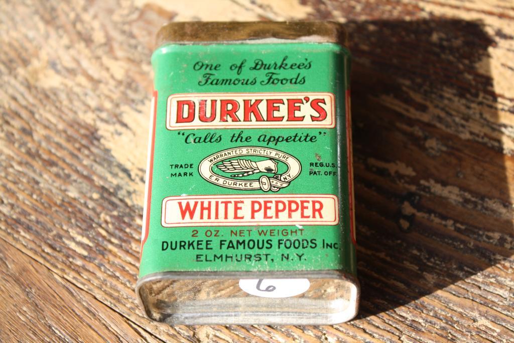 Durkee's White Pepper Spice Tin
