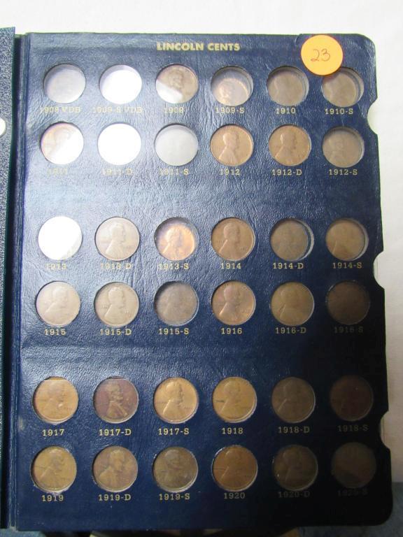 LINCOLN CENTS BOOK 1909-  208 TOTAL CENTS