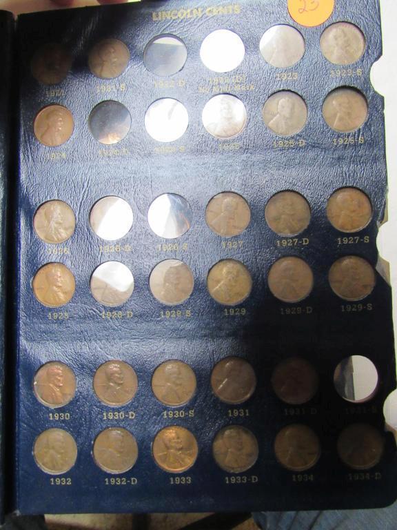 LINCOLN CENTS BOOK 1909-  208 TOTAL CENTS