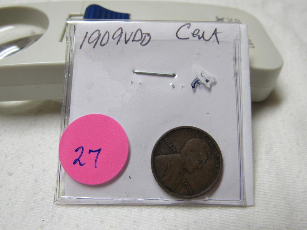 1909 VDB WHEAT CENT