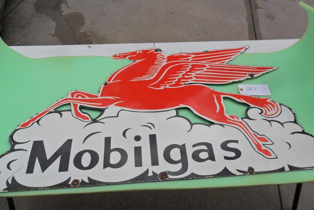 Mobil Gas Porcelain Sign