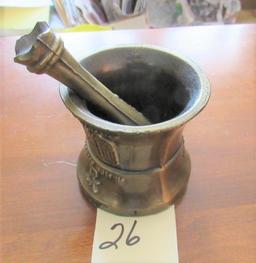 Brass Mortar and pestle