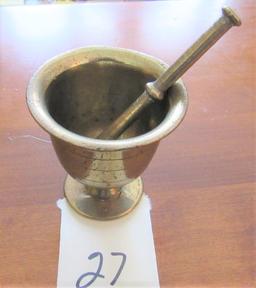 Brass Mortar and pestle