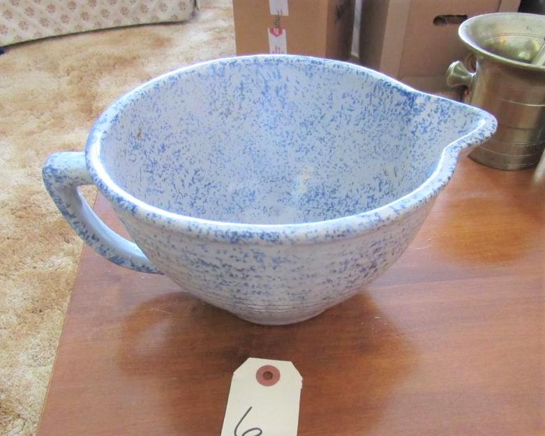 Western Spongeware crock pour bowl