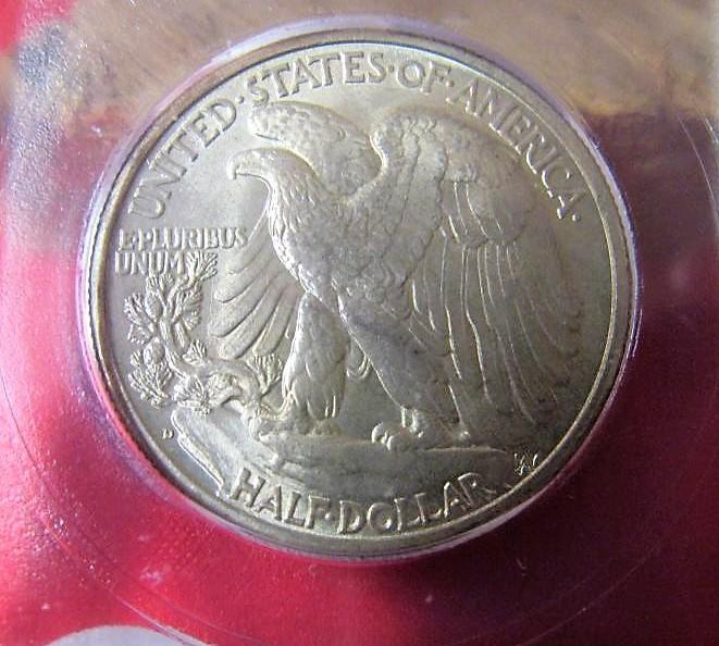 1939 WALKING LIBERTY HALF ICG MS65