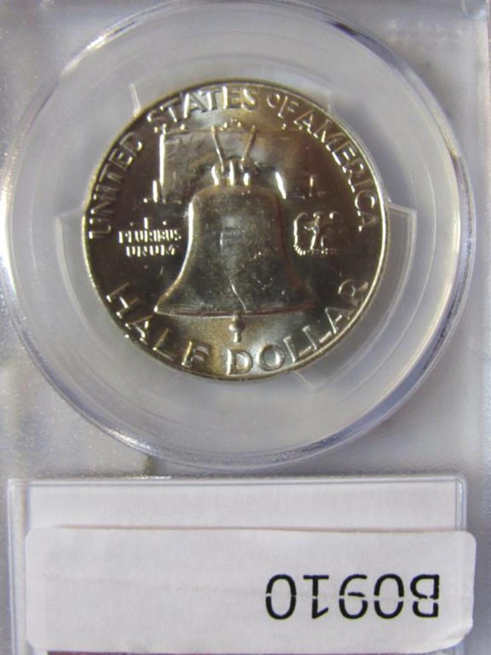 1953D FRANKLIN HALF PCGS MS63FBL