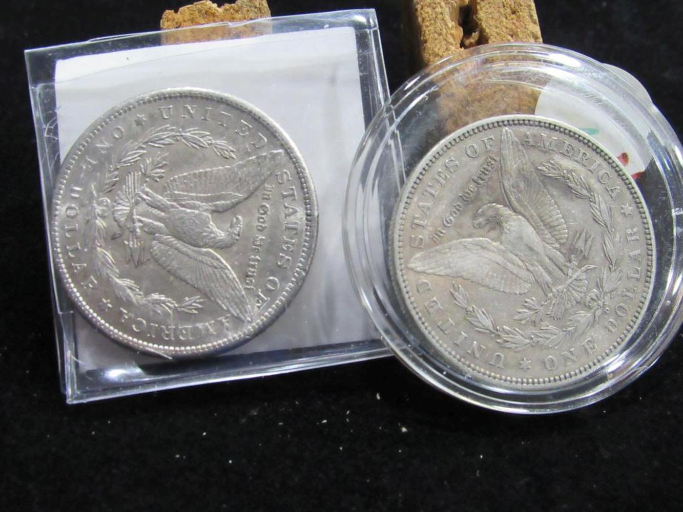 1881S (BU) AND 1880 O (XF) MORGAN DOLLARS