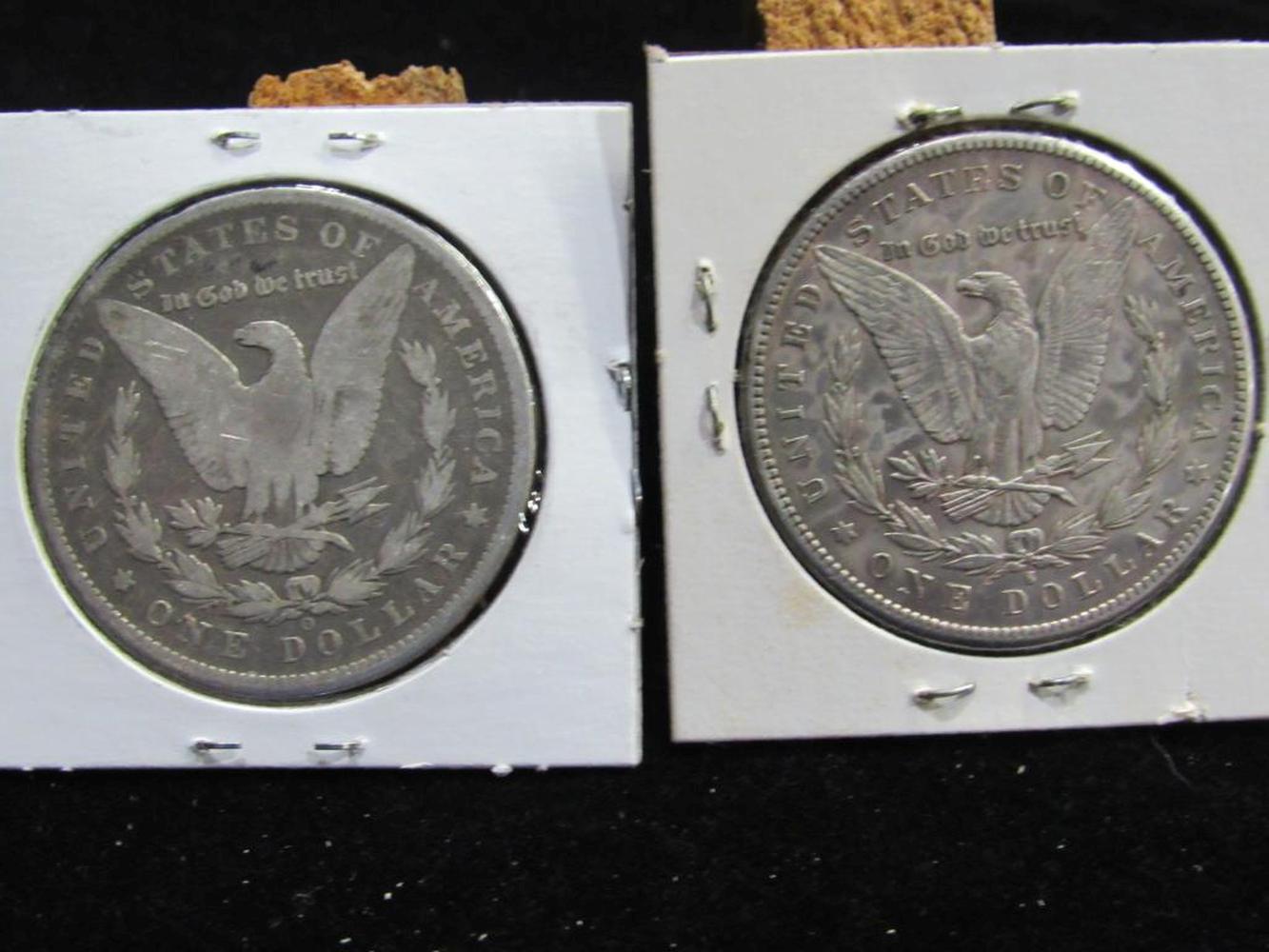 1896 O AND 1897S MORGAN DOLLARS