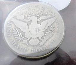 1907-D Barber Half Dollar