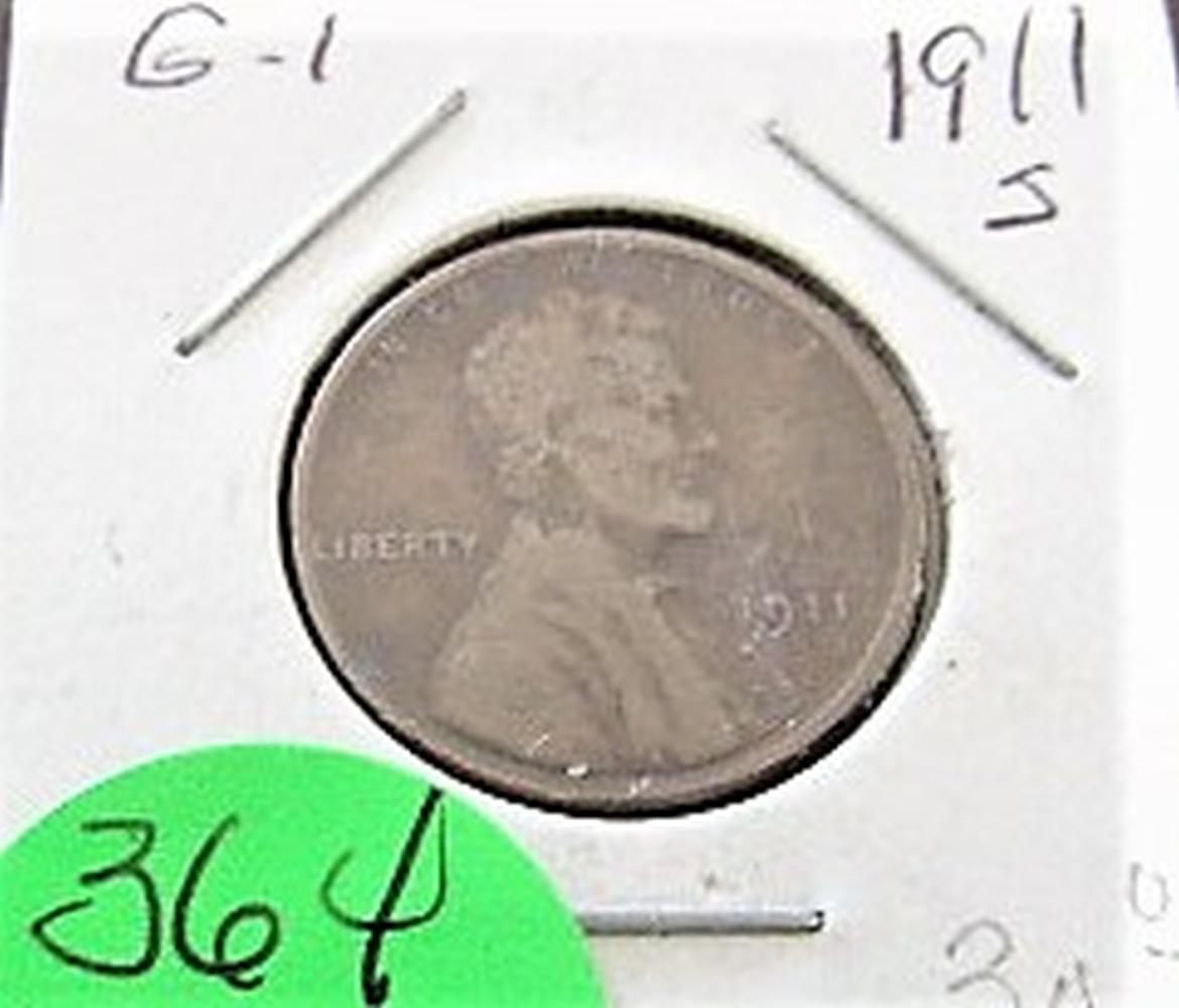 1911-S Lincoln Cent