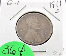 1911-S Lincoln Cent