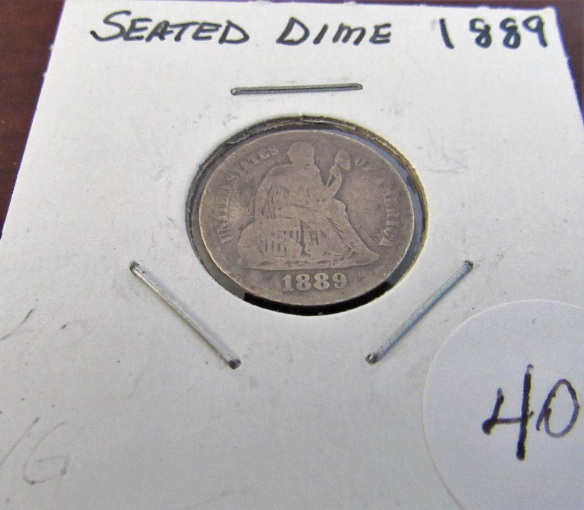 1889 Seated Dime