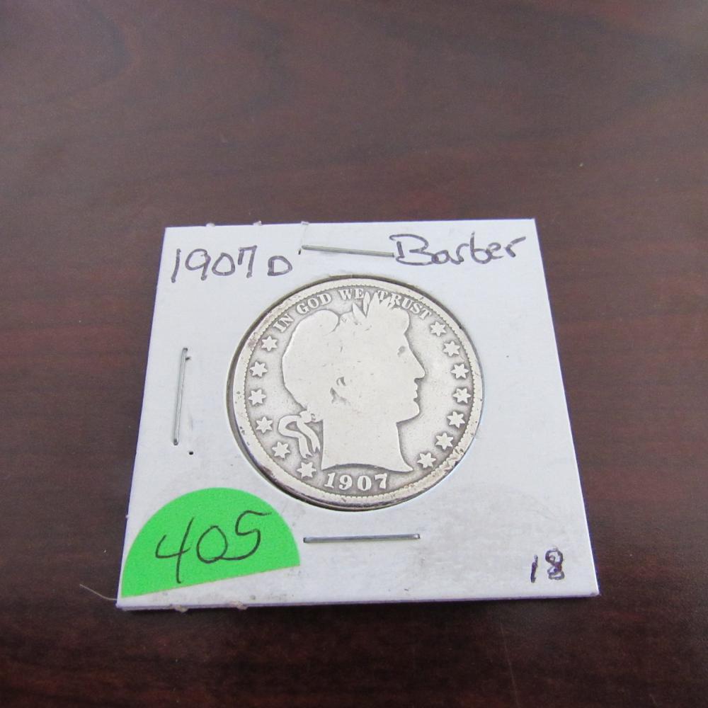 1907-D Barber Half Dollar