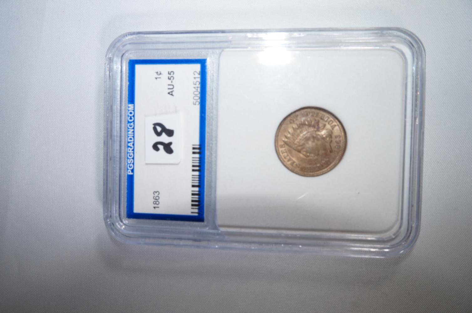 1863 indian head cent