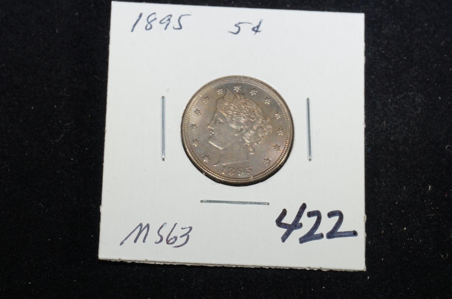 1895 "V" nickel