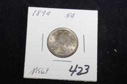 1893 "V" nickel