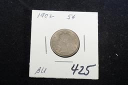 1902 "V" nickel