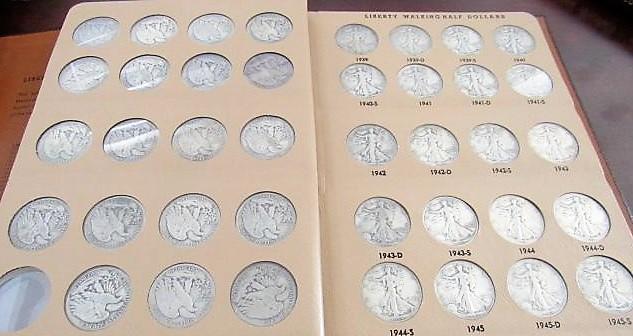 1916-1947 Walking Liberty Half Dollar Set