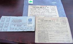 WWII Ration Book w/Unused Stamps