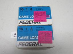 2 boxes Federal Game Load 16 ga 8 Shot 2 3/4"