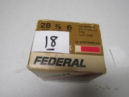 1 box Federal HI-Power 28 ga 6 shot 2 3/4"