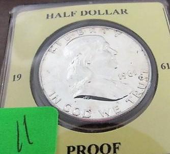 1961 Proof Franklin Half Dollar