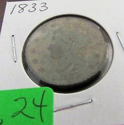 1833 Large Cent