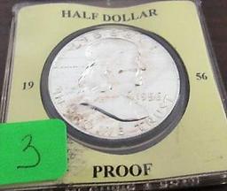 1956 Proof Franklin Half Dollar