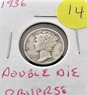 1936 Mercury Dime