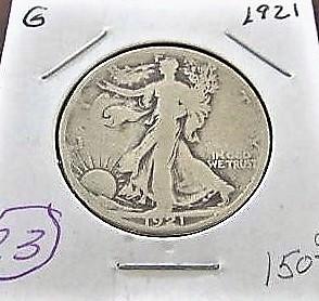 1921 Walking Liberty Half