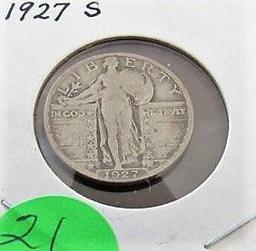 1927-S Standing Liberty Quarter