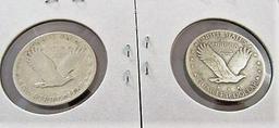 1928, 28-S Standing Liberty Quarters