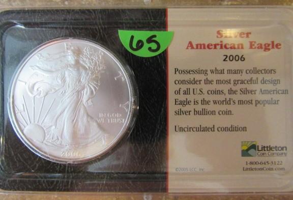 2006 Silver American Eagle One Dollar
