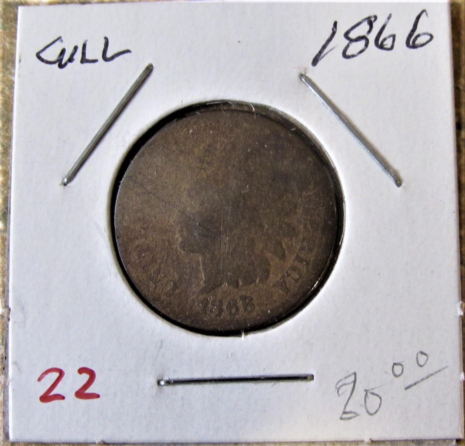 1866 Indian Head Cent