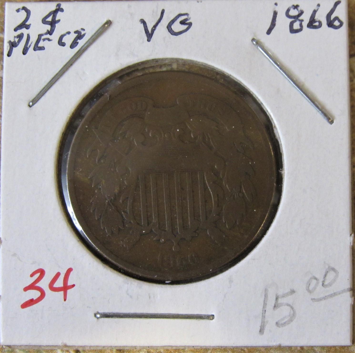 1866 Two Cent Piece