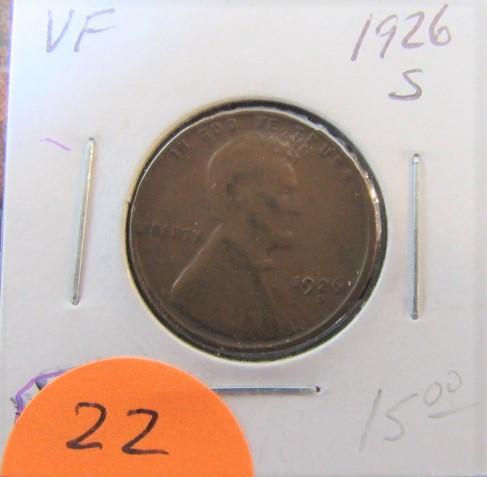 1926-S Lincoln Cent VF