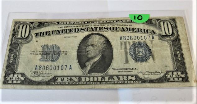 1934 $10 Silver Certificate