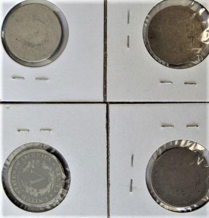 1891, 92, 93, 96 Liberty Nickels
