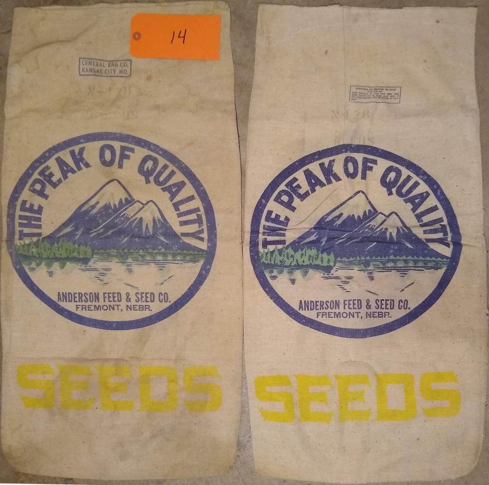 2 Anderson Seed/Feed Sacks