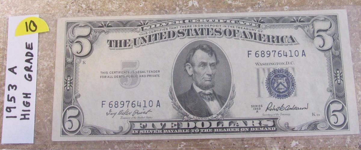 Star Note 1953 $5 Blue Seal