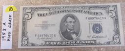 Star Note 1953 $5 Blue Seal