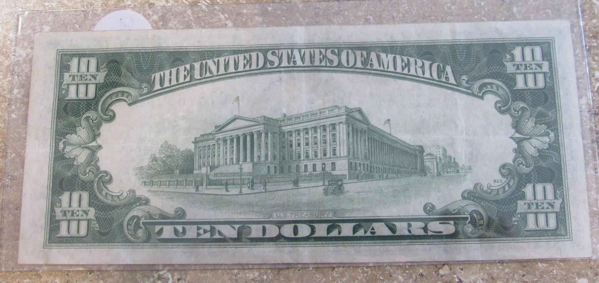 1934 A $10 FRN
