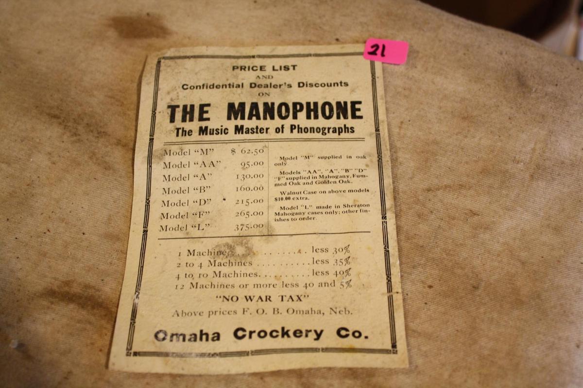 Omaha Crockery Co. Advert. Piece