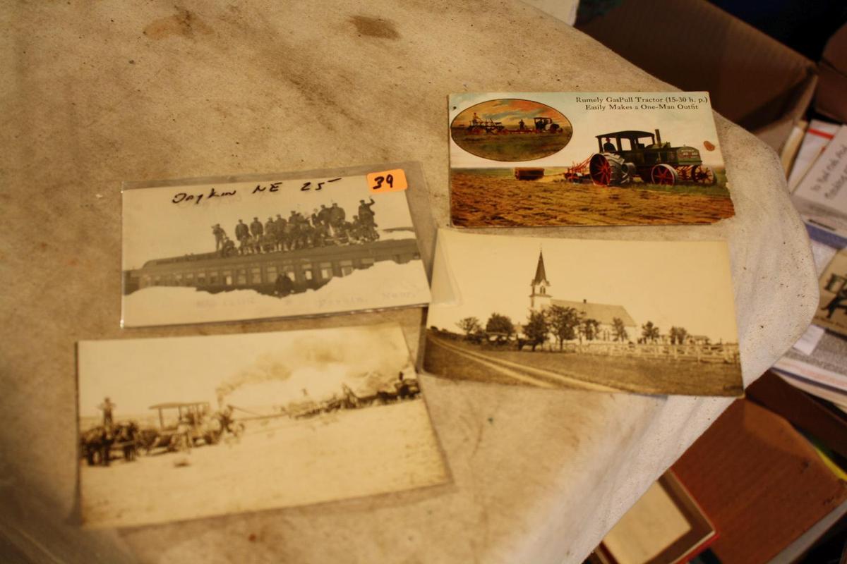 (4) Antique Postcards