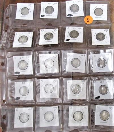 Sheet of Dimes 1892-1916