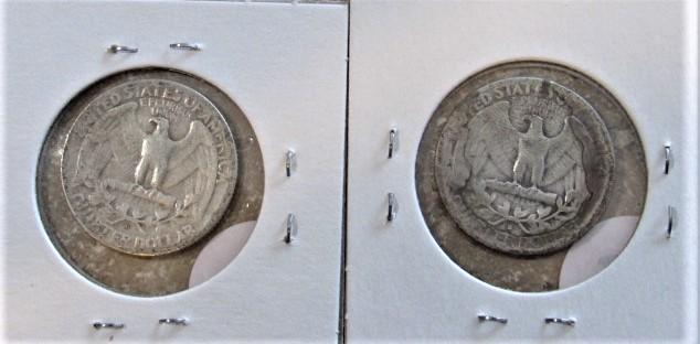 1944-D, 1949-D Quarters