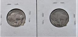 1934, 1918 Buffalo Nickels
