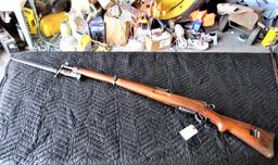 Swedish Made WWII Bolt Action Rifle w/Bayonet, ser. # 659149